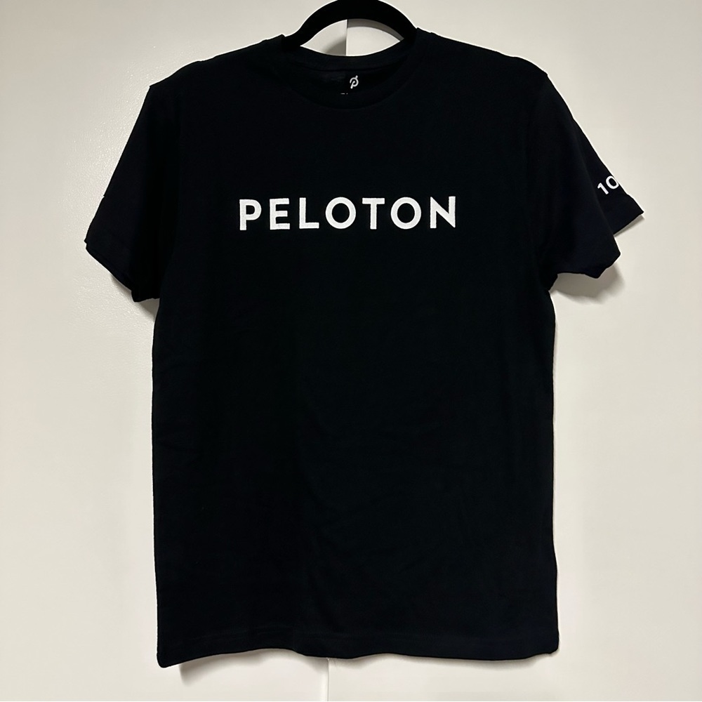 Peloton Century Black Cotton T-Shirt Size XS